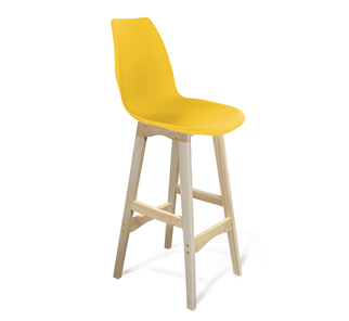 Барный стул SHT-ST29/S65 (желтый ral 1021/прозрачный лак) в Магадане