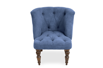 Кресло Brendoss Бриджит синий ножки коричневые в Магадане