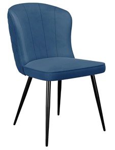 Кухонный стул 209, микровелюр B8 blue, ножки черные в Магадане