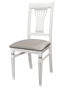 Кухонный стул Анри (белый-серебро, Атина серебро) в Магадане