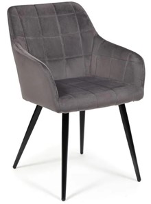 Кухонный стул BEATA (mod. 8266) 56х60х82 серый (G-062-40)/черный в Магадане