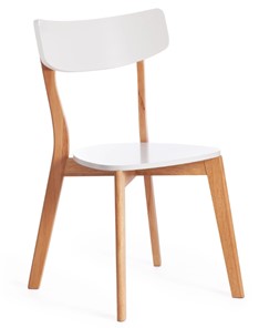 Обеденный стул Claire, дерево гевея/МДФ 48x49,5x81,5 Белый/натуральный (2 шт) арт.15113 в Магадане