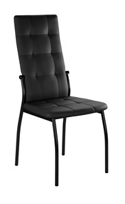 Мягкий стул Галс-М, к/з Pegasso черный, ножки черные в Магадане