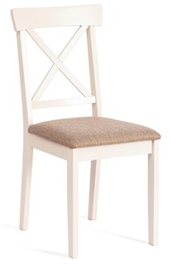 Обеденный стул Гольфи 2, дерево гевея 45х51х94 Ivory white/ткань кор.-зол 1505-9 (2 шт) арт.14117 в Магадане
