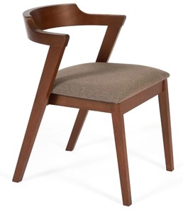 Кухонный стул VERSA (Верса) бук/ткань 54,5x56x74 Коричневый (2 шт) арт.13988 в Магадане
