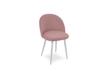 Обеденный стул Лайт розовый белые ножки в Магадане