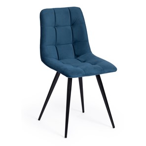 Кухонный стул CHILLY (mod. 7095-1) 45х53х88 синий barkhat 29/черный арт.17245 в Магадане
