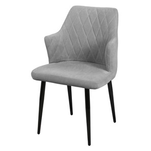 Дизайнерский стул для кухни Николь СРП-017 Велюр дрим серый в Магадане