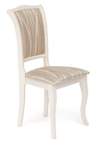 Кухонный стул Opera (OP-SC) 45х53х97 ivory white (слоновая кость 2-5), ткань бежевая, рисунок золотистый (180-9) арт.12489 в Магадане