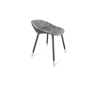 Обеденный стул SHT-ST19-SF1 / SHT-S95-1 (дымный/черный муар/золото) в Магадане