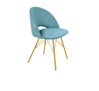 Обеденный стул SHT-ST34-1 / SHT-S37 (голубая пастель/золото) в Магадане
