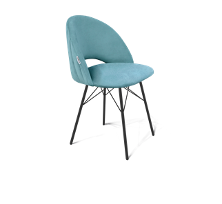 Обеденный стул SHT-ST34-1 / SHT-S64 (голубая пастель/черный муар) в Магадане