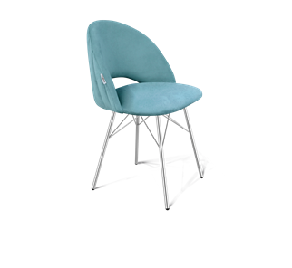 Обеденный стул SHT-ST34-1 / SHT-S64 (голубая пастель/хром лак) в Магадане