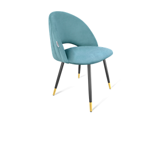 Обеденный стул SHT-ST34-1 / SHT-S95-1 (голубая пастель/черный муар/золото) в Магадане