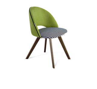 Обеденный стул SHT-ST34-3 / SHT-S39 (оливковый/гусиная лапка/темный орех) в Магадане