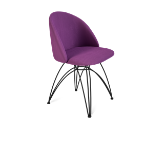 Обеденный стул SHT-ST35 / SHT-S112 (ягодное варенье/черный муар) в Магадане