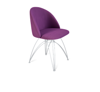 Обеденный стул SHT-ST35 / SHT-S112 (ягодное варенье/хром лак) в Магадане