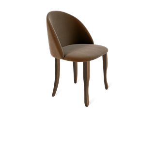 Обеденный стул SHT-ST35 / SHT-S122 (кофейный ликер/темный орех/черный муар) в Магадане