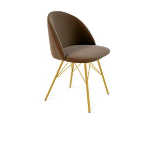 Обеденный стул SHT-ST35 / SHT-S37 (кофейный ликер/золото) в Магадане