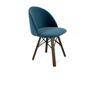 Обеденный стул SHT-ST35 / SHT-S70 (тихий океан/темный орех/черный муар) в Магадане