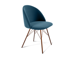 Обеденный стул SHT-ST35 / SHT-S37 (тихий океан/медный металлик) в Магадане