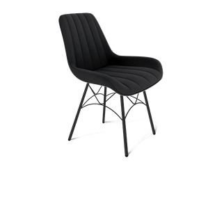 Обеденный стул SHT-ST37 / SHT-S107 (ночное затмение/черный муар) в Магадане