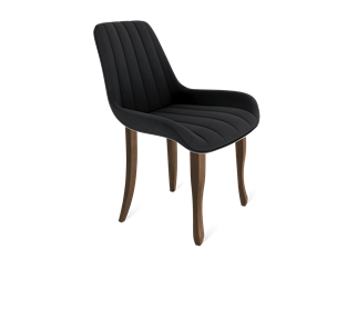 Обеденный стул SHT-ST37 / SHT-S122 (ночное затмение/темный орех/черный муар) в Магадане