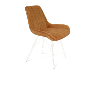 Обеденный стул SHT-ST37 / SHT-S37 (горчичный/белый муар) в Магадане