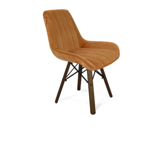 Обеденный стул SHT-ST37 / SHT-S70 (горчичный/темный орех/черный муар) в Магадане