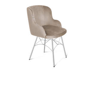 Обеденный стул SHT-ST39 / SHT-S107 (латте/хром лак) в Магадане