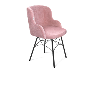 Обеденный стул SHT-ST39 / SHT-S107 (пыльная роза/черный муар) в Магадане