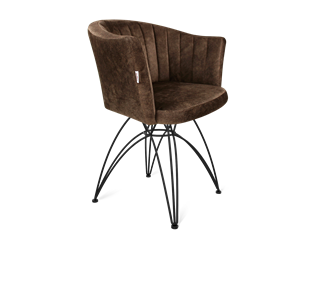 Обеденный стул SHT-ST42-1 / SHT-S112 (кофейный трюфель/черный муар) в Магадане