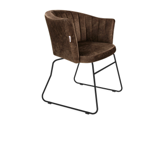Обеденный стул SHT-ST42-1 / SHT-S167 (кофейный трюфель/черный муар) в Магадане