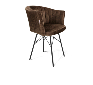 Обеденный стул SHT-ST42-1 / SHT-S64 (кофейный трюфель/черный муар) в Магадане