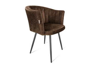 Обеденный стул SHT-ST42-1 / SHT-S95-1 (кофейный трюфель/черный муар) в Магадане