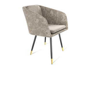 Обеденный стул SHT-ST43-1 / SHT-S95-1 (карамельный латте/черный муар/золото) в Магадане