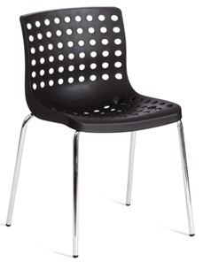 Кухонный стул SKALBERG (mod. C-084-A) 46х56х79 Black (черный) / Chrome (хром) арт.19258 в Магадане