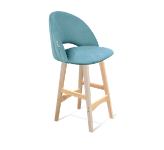 Полубарный стул SHT-ST34-1 / SHT-S65-1 (голубая пастель/прозрачный лак) в Магадане