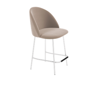 Полубарный стул SHT-ST35 / SHT-S29P-1 (латте/белый муар) в Магадане