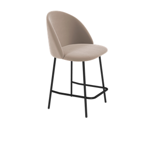 Полубарный стул SHT-ST35 / SHT-S29P-1 (латте/черный муар) в Магадане