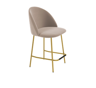 Полубарный стул SHT-ST35 / SHT-S29P-1 (латте/золото) в Магадане