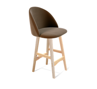 Полубарный стул SHT-ST35 / SHT-S65-1 (кофейный ликер/прозрачный лак) в Магадане