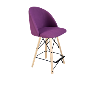 Полубарный стул SHT-ST35 / SHT-S80-1 (ягодное варенье/прозрачный лак/черный) в Магадане