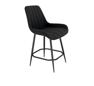 Полубарный стул SHT-ST37 / SHT-S148-1 (ночное затмение/черный муар) в Магадане