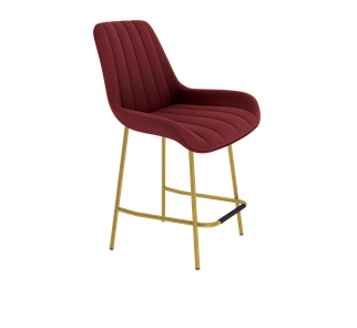 Полубарный стул SHT-ST37 / SHT-S29P-1 (рубиновое вино/золото) в Магадане