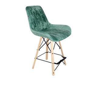 Полубарный стул SHT-ST37 / SHT-S80-1 (зеленый чай/прозрачный лак/черный) в Магадане