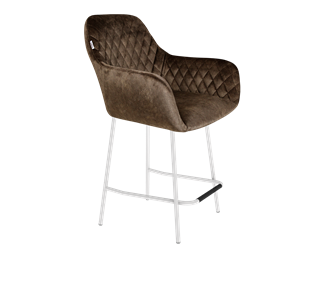 Полубарный стул SHT-ST38 / SHT-S29P-1 (кофейный трюфель/белый муар) в Магадане