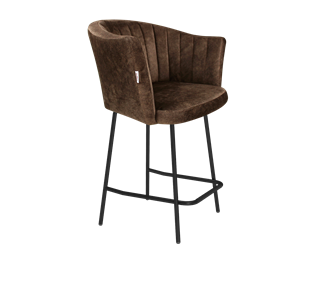 Полубарный стул SHT-ST42-1 / SHT-S29P-1 (кофейный трюфель/черный муар) в Магадане