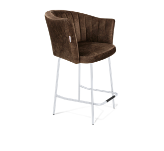 Полубарный стул SHT-ST42-1 / SHT-S29P-1 (кофейный трюфель/хром лак) в Магадане