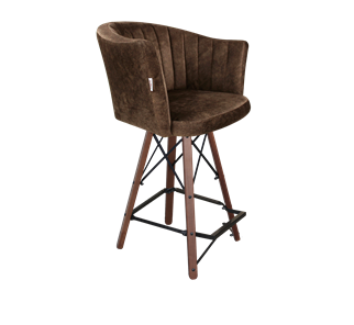 Полубарный стул SHT-ST42-1 / SHT-S80-1 (кофейный трюфель/темный орех/черный) в Магадане